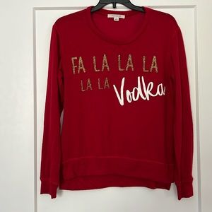 Fa la la la vodka Christmas sweater